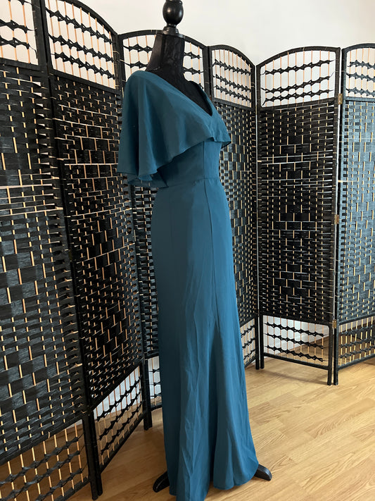 Chi-Chi London Teal Long Evening Dress New without tag S/M