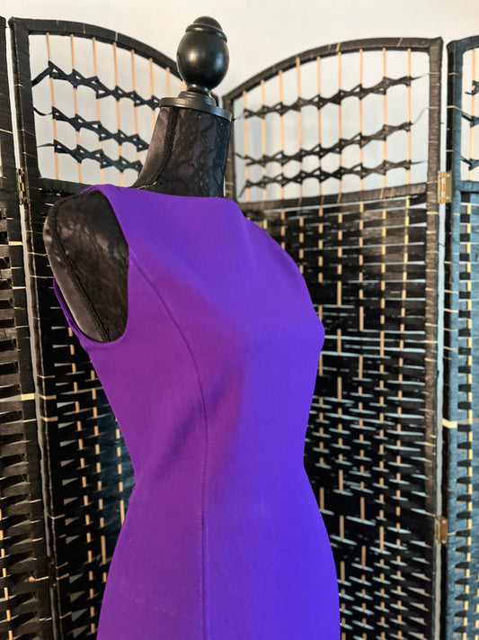 ZARA Dark Lavender Formal Dress Midi New without tag Size /Small