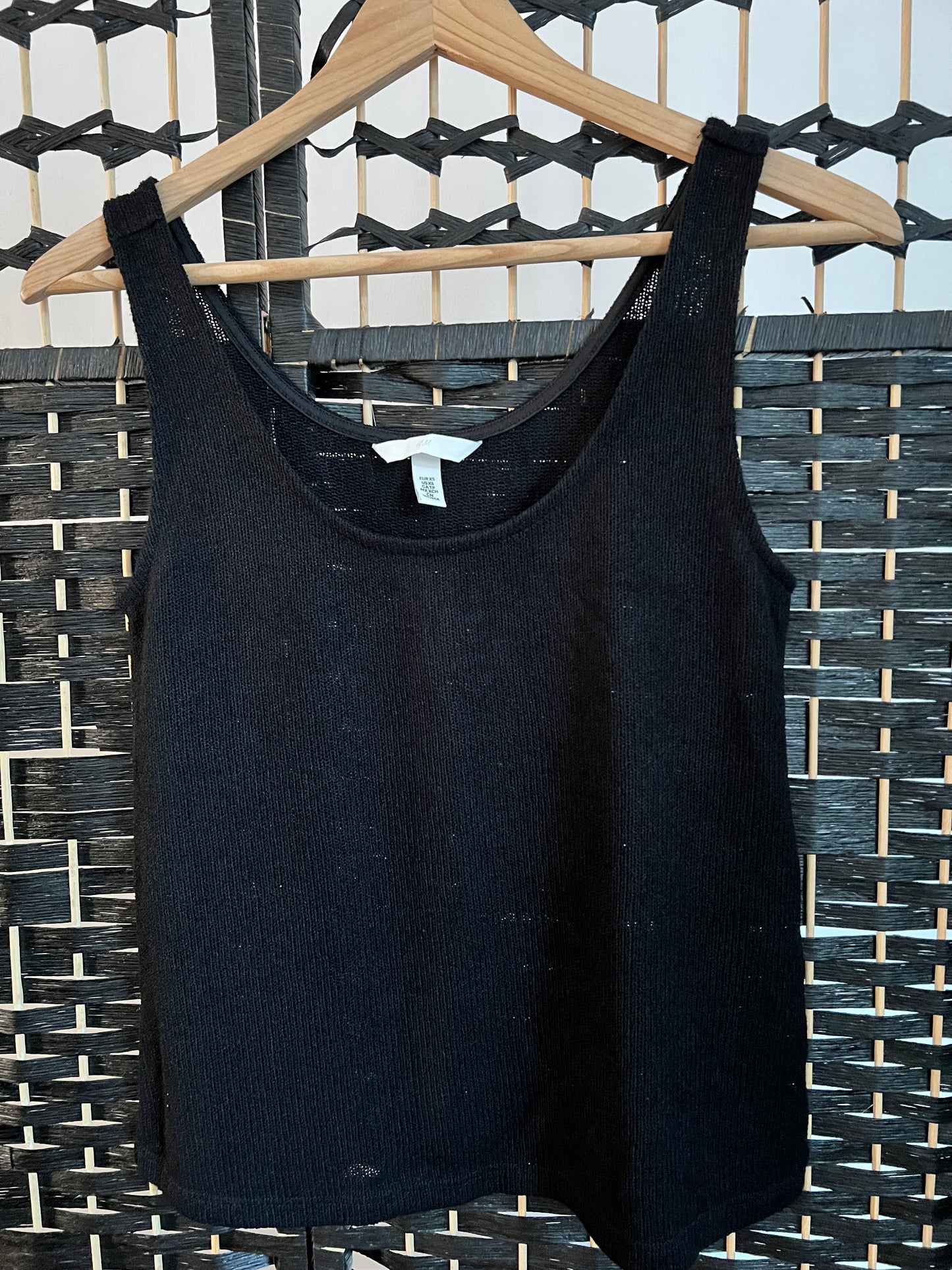 H&M Black Sleeveless Blouse New without tag Size XS