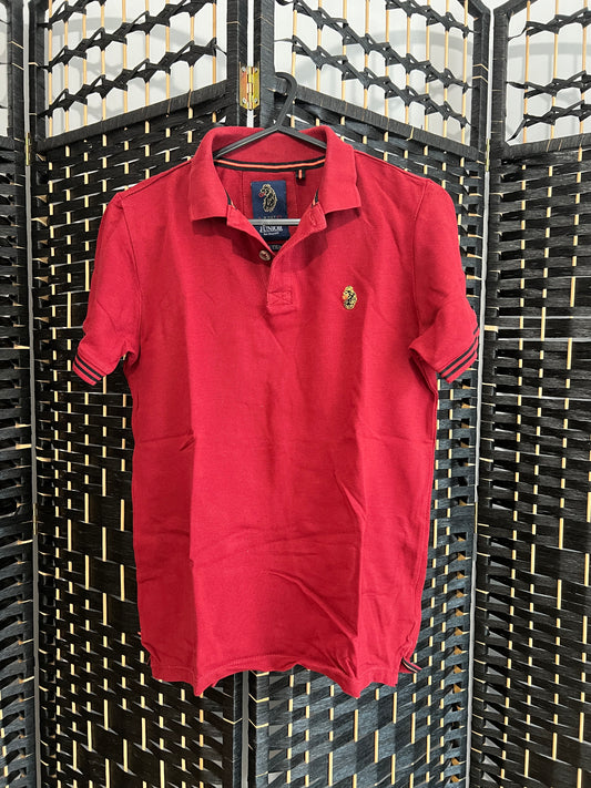 LUKE Red Polo Shirt Used once Boys 10-12 y/o