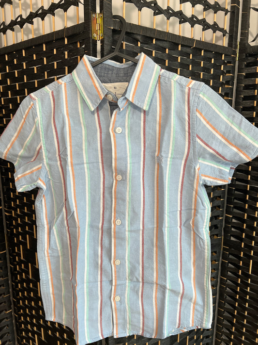 Jasper Conran Polo shirt Vertical stripe Light blue Used once Boys10-12 y/o