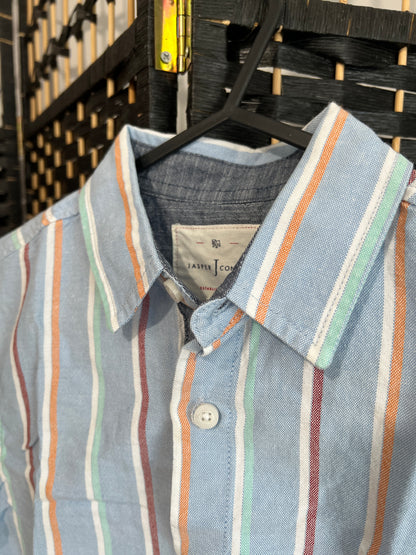 Jasper Conran Polo shirt Vertical stripe Light blue Used once Boys10-12 y/o