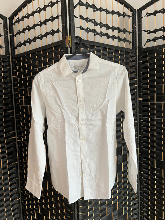 John Rocha White Formal Long sleeve Shirt Used once Boys 11 y/0