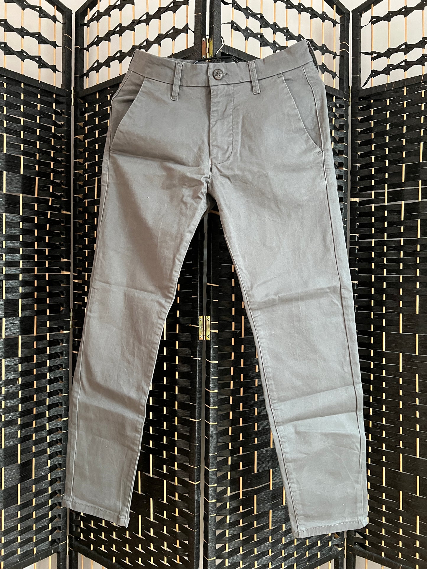 Burton Skinny Grey Chinos Used once W28 Short Junior