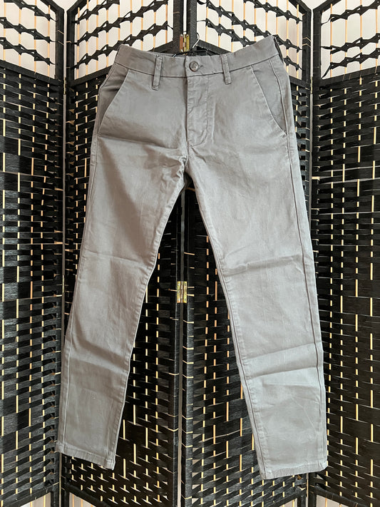 Burton Skinny Grey Chinos Used once W28 Short Junior