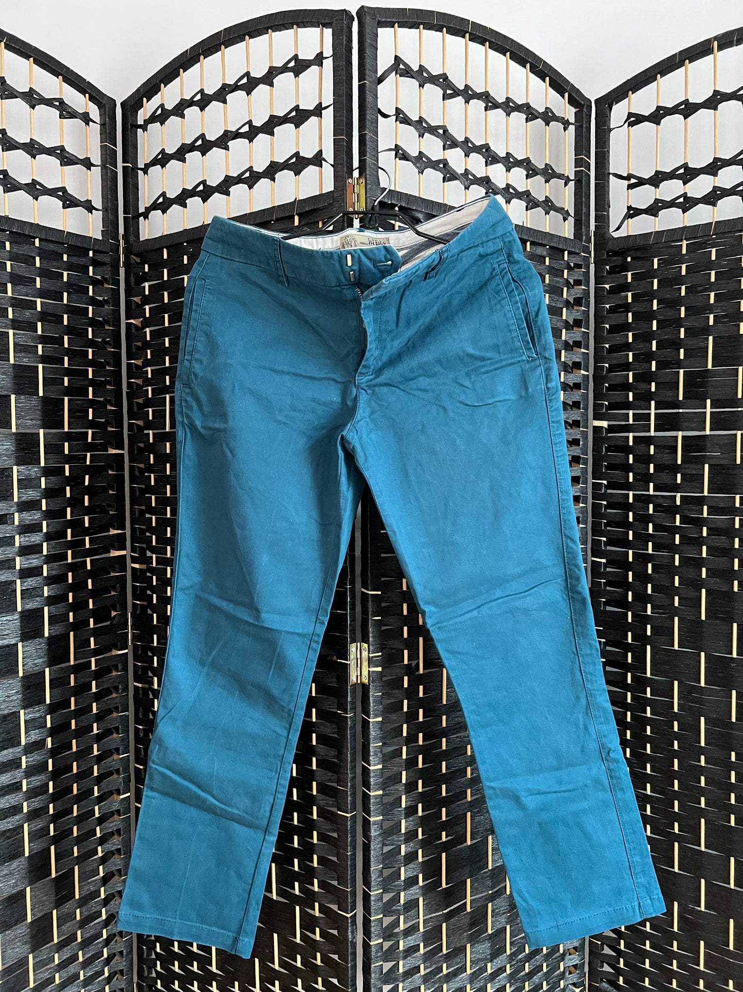 Fat Face Chinos Blue Green Ankle Jeans Pre-owned Size S