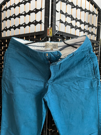 Fat Face Chinos Blue Green Ankle Jeans Pre-owned Size S