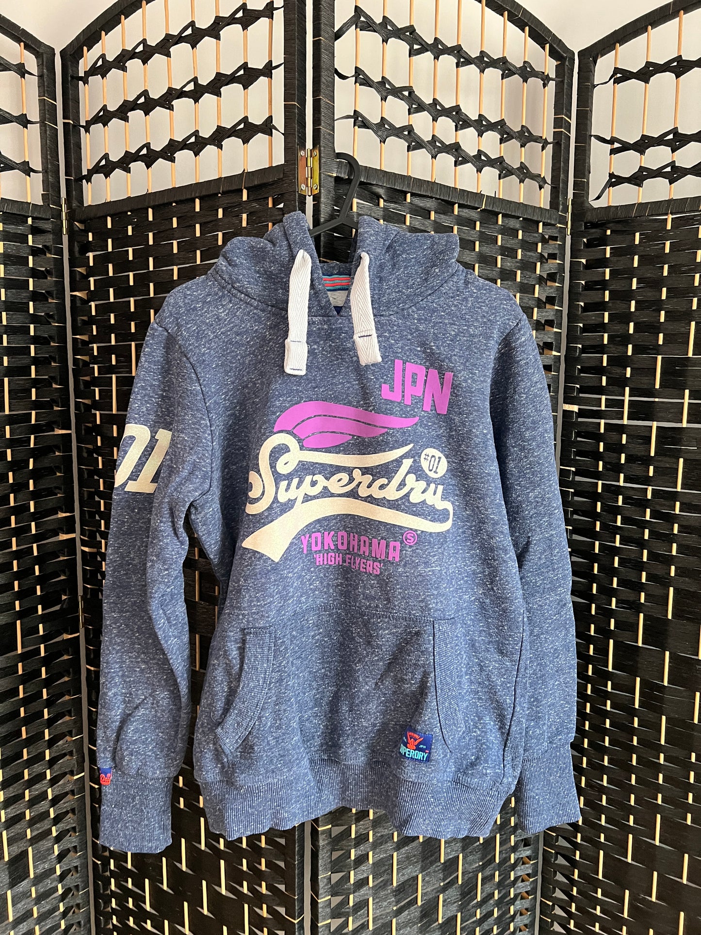 Superdry Blue Sweatshirt Hoodie Like new Size S