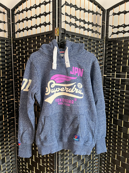 Superdry Blue Sweatshirt Hoodie Like new Size S