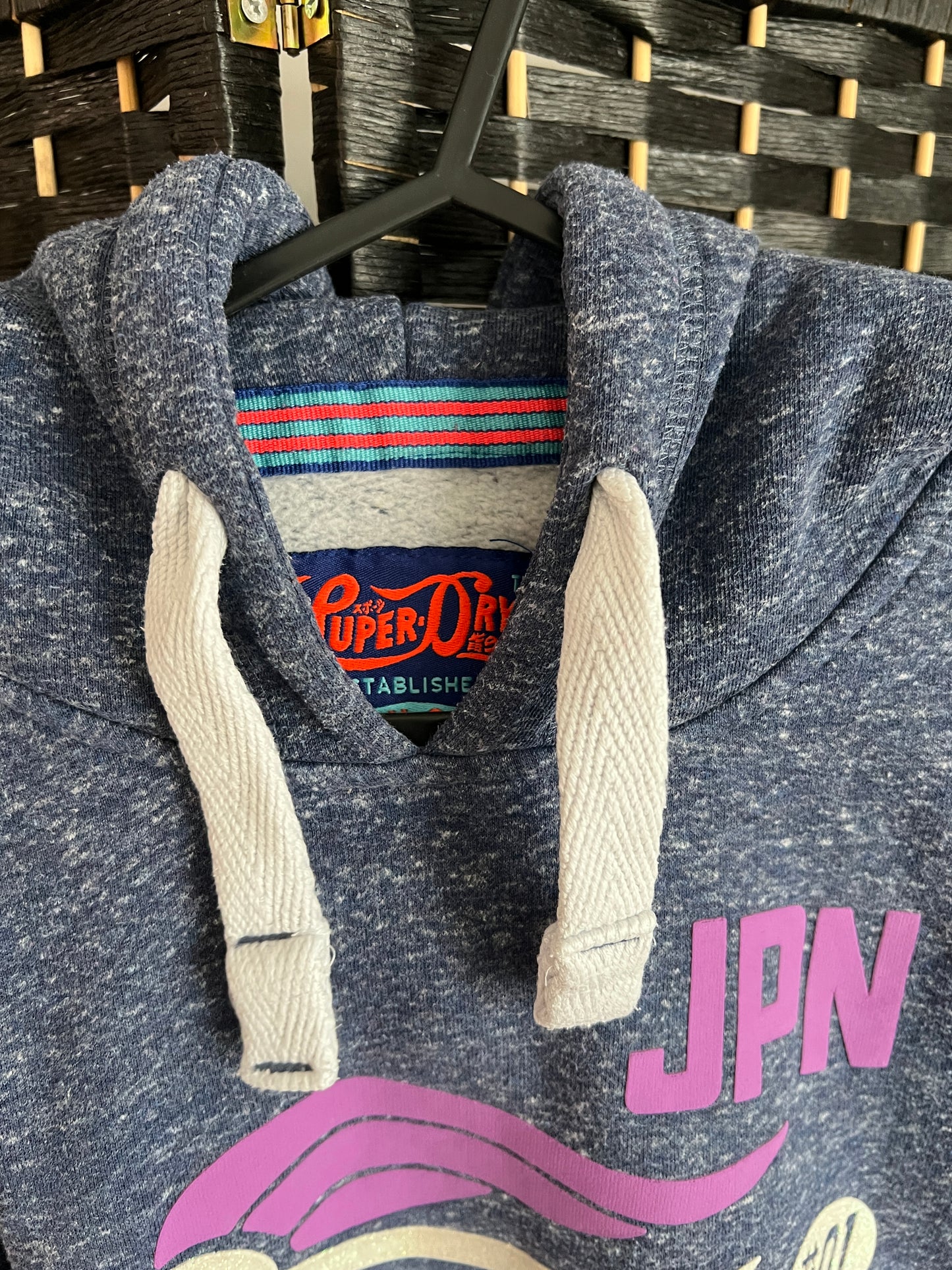 Superdry Blue Sweatshirt Hoodie Like new Size S