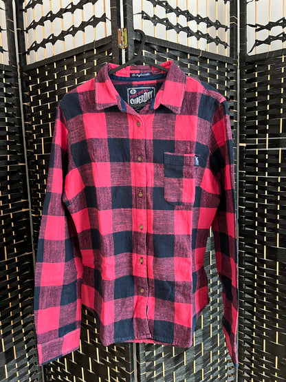 Superdry Red "Boyfriend Shirt" Used once Size S