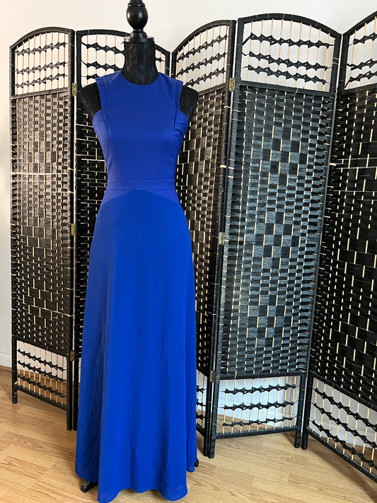 Armani Long Royal Blue Formal Party Dress Pre-owned Worn Size S