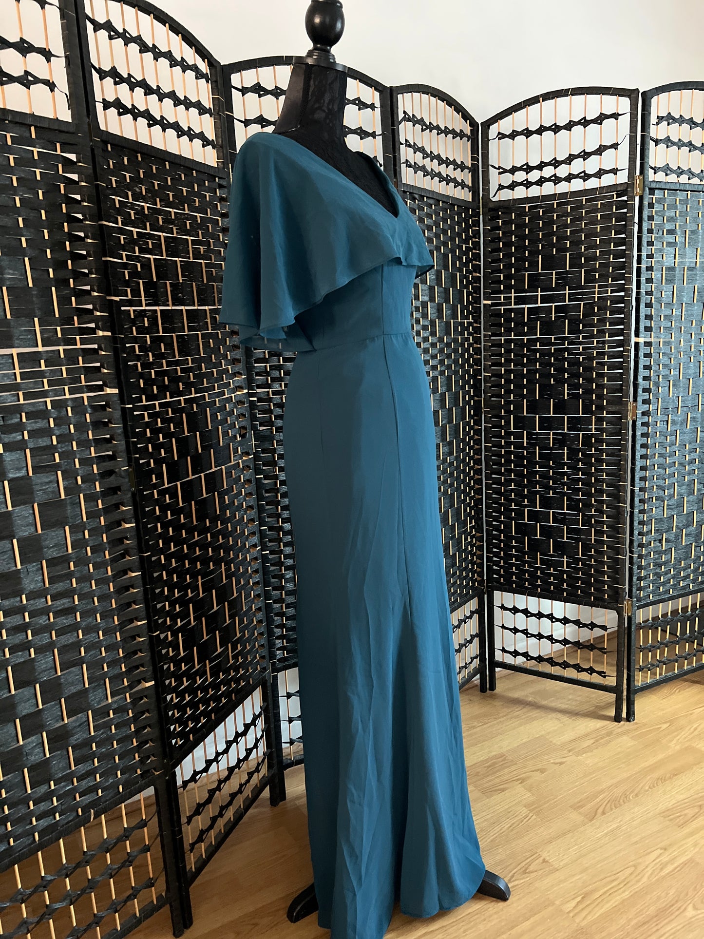 Chi-Chi London Teal Long Evening Dress New without tag S/M