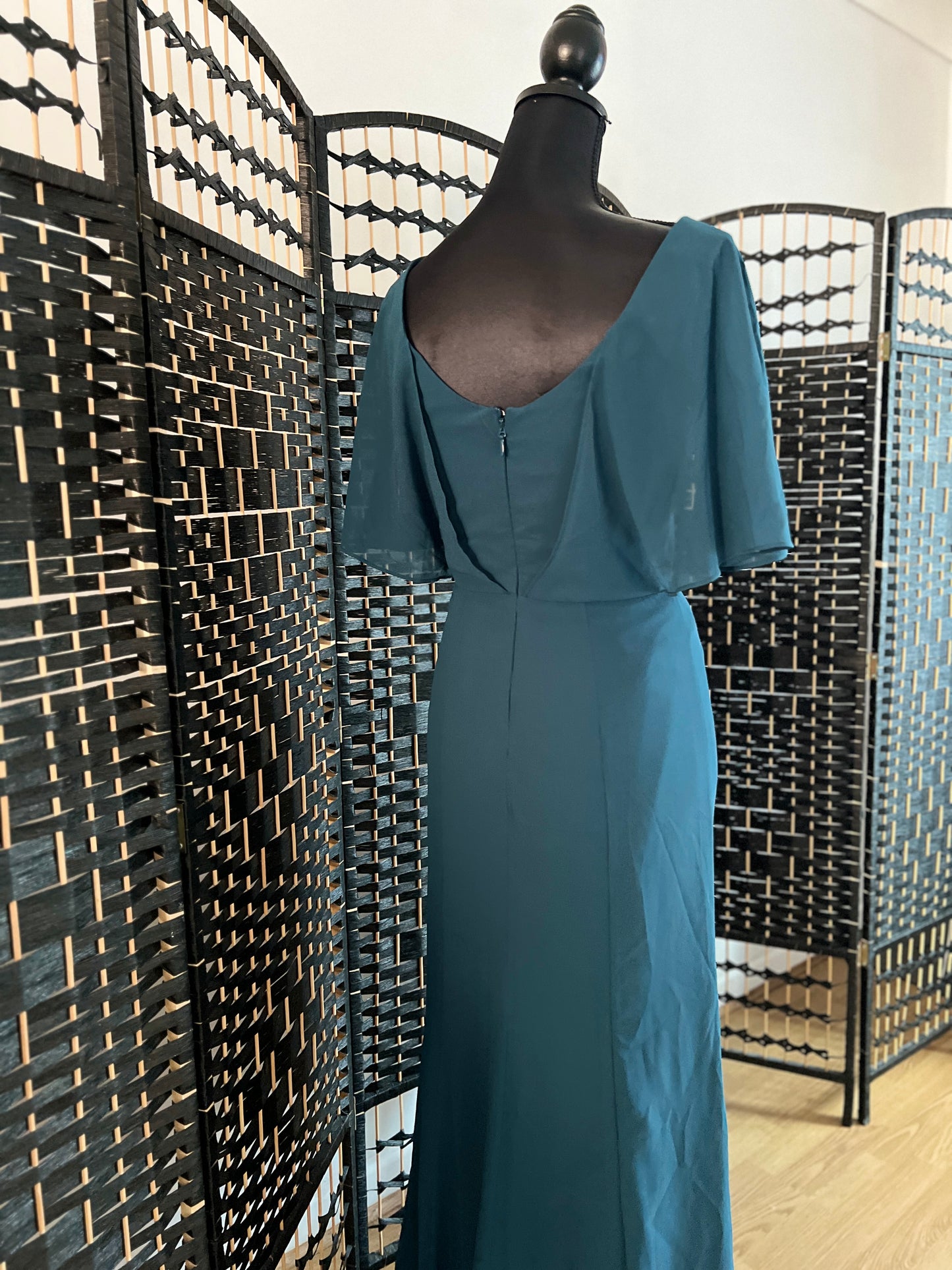 Chi-Chi London Teal Long Evening Dress New without tag S/M