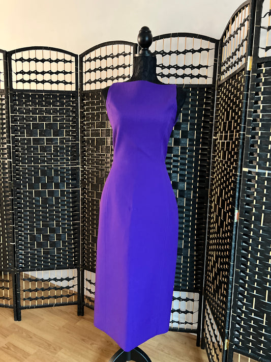 ZARA Dark Lavender Formal Dress Midi New without tag Size /Small