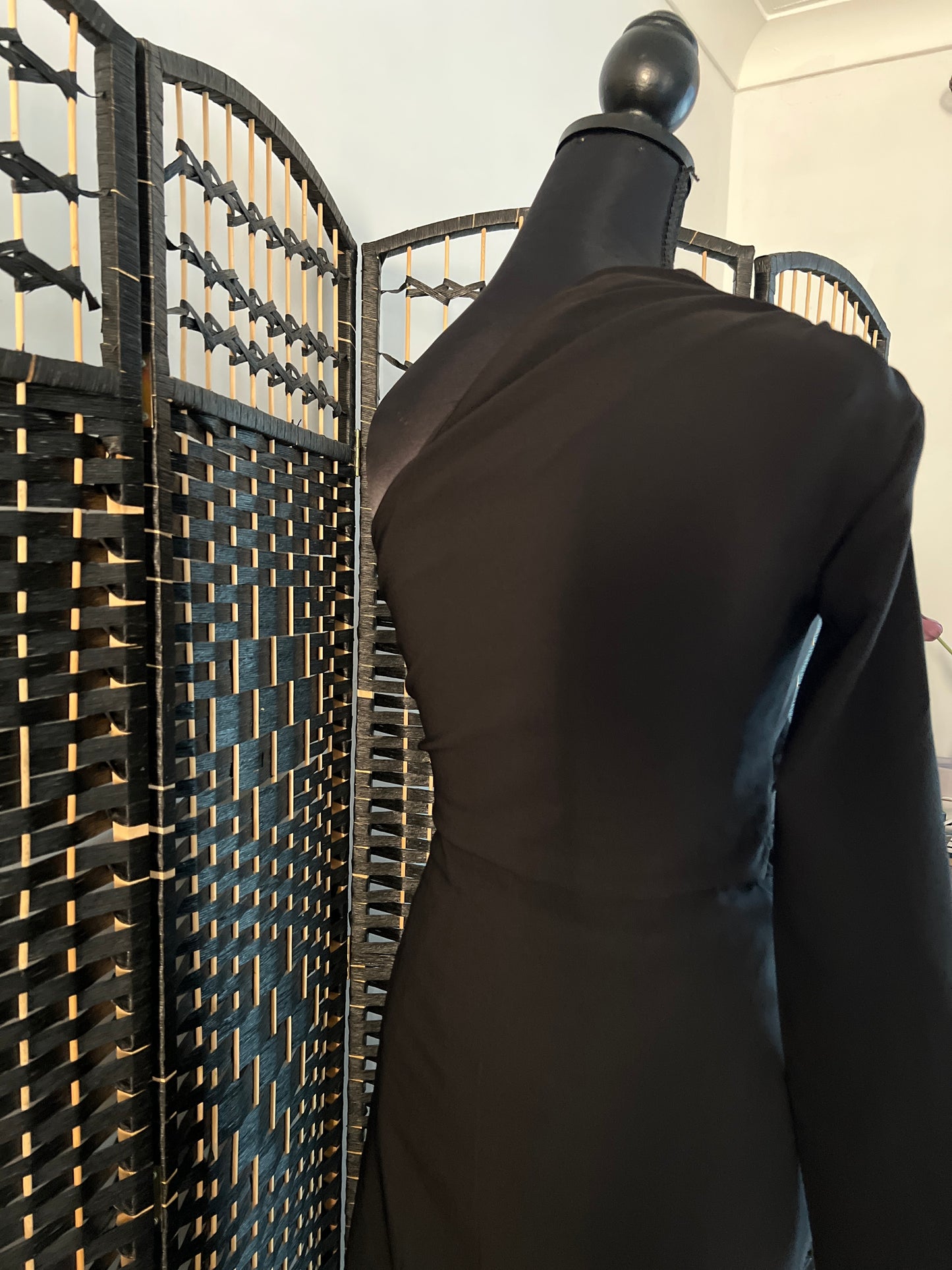 Zara One-sleeve Long Formal Midi Dress (New) S