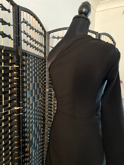 Zara One-sleeve Long Formal Midi Dress (New) S