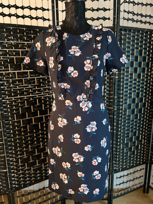 H&M Divided Black Floral Dress, New  without tag Size S