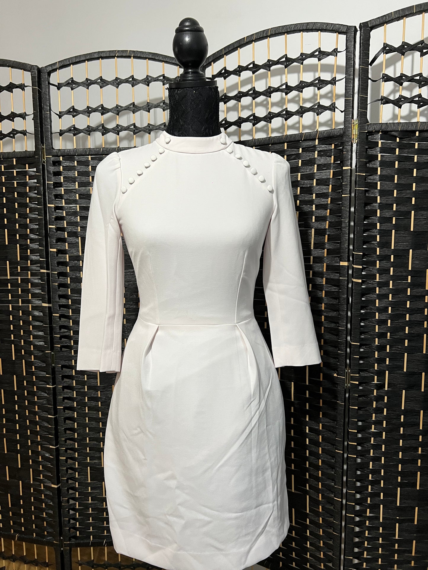 H&M White Vintage style with button details Used once Size S