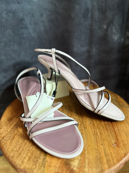 ZARA Strappy Purple Heel Shoes New Size 8 UK