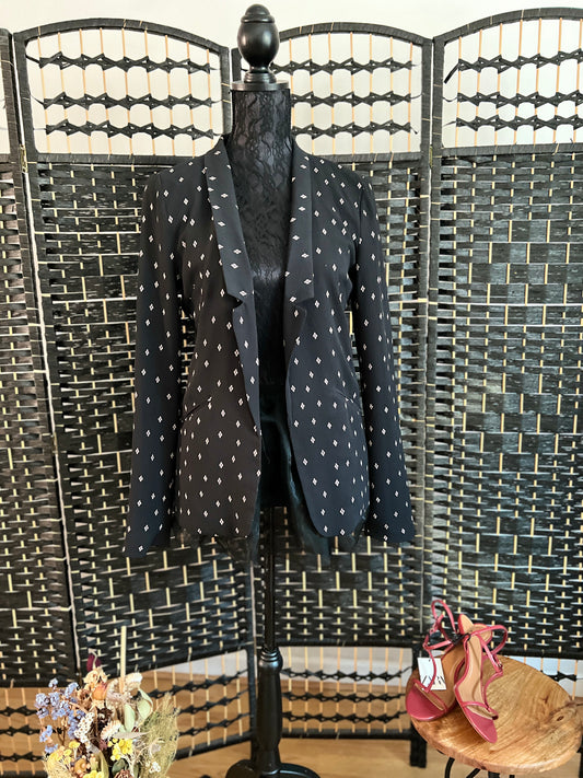 Vila Black Blazer Diamond Detail Used once Size Small