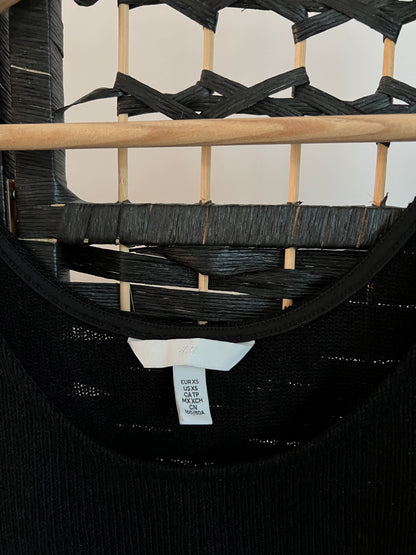 H&M Black Sleeveless Blouse New without tag Size XS