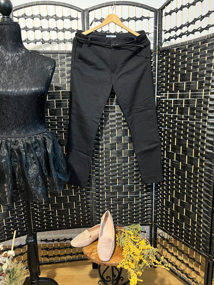 Bershka Black Chinos Jeans New Never worn with belt Size M