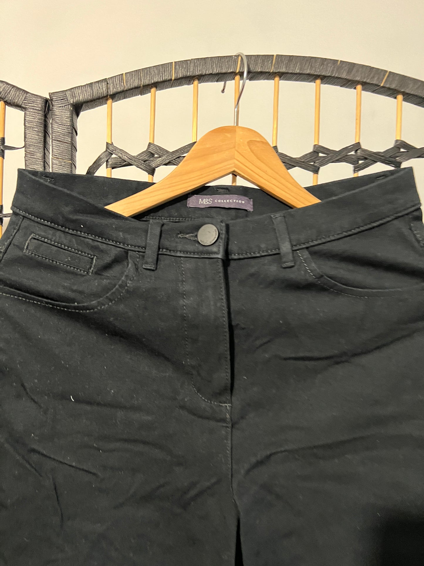 M&S Collection Black Jeans Women New Never worn Size M