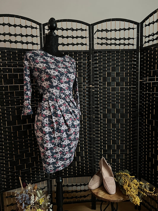 Warehouse Floral Body con Dress, New without tag Size S